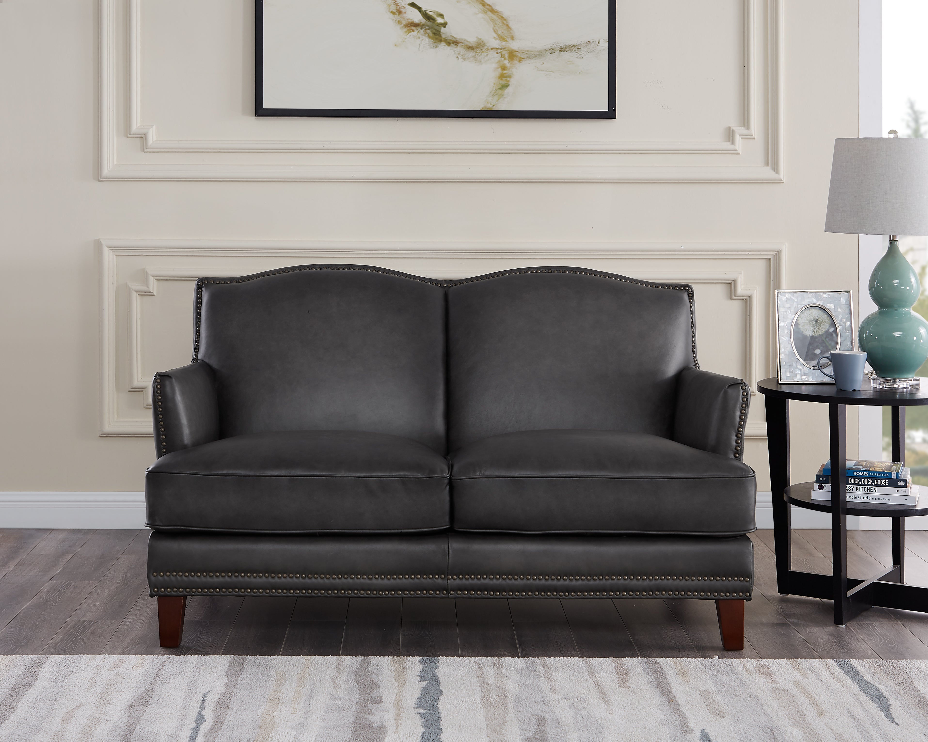 Oxford Leather Sofa Collection, Gray